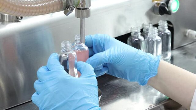 production and packaging of products at the perfume and cosmetics factory