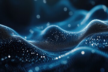 Abstract blue wave pattern. Perfect for technology, science, and data visualization projects.