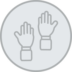 Obraz premium Hand up Vector Icon Design