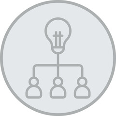 Brainstorming Vector Icon Design