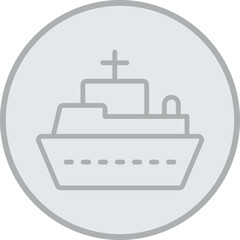 Ship Vector Icon Design