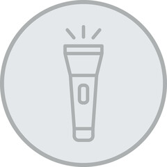 Flashlight Vector Icon Design