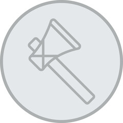 Stone Axe Vector Icon Design