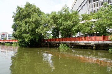 Obraz premium Scenery of the Melaka River in Malaysia