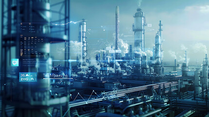 Fototapeta premium steampunk city