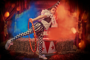 child circus gymnast