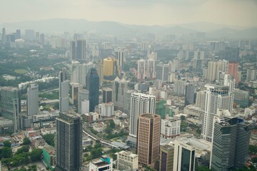 View of buildings from Kuala Lumpur Tower