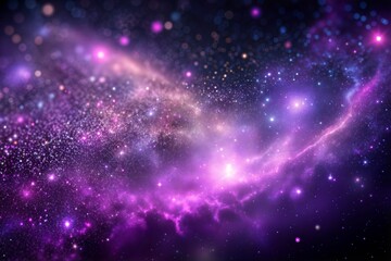 Obraz premium Vibrant cosmic nebula with gas clouds and stars