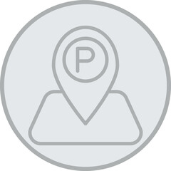 Parking Vector Icon Design