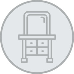 Dressing Table Vector Icon Design
