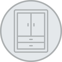 Wardrobe Vector Icon Design