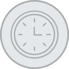 Wall Clock Vector Icon Design