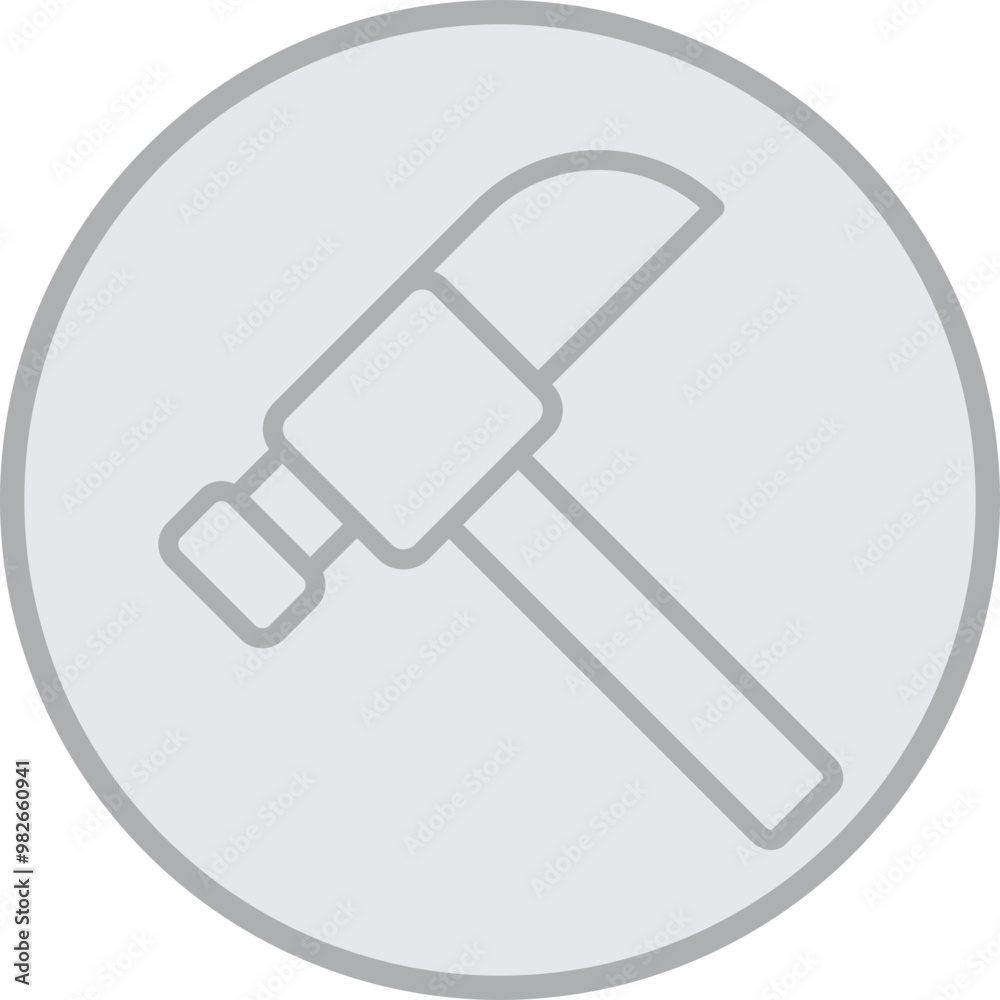 Wall mural Hammer Vector Icon Design