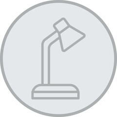 Desk Lamp Vector Icon Design