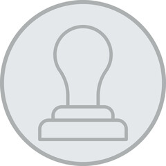 Rubber Stamp Vector Icon Design