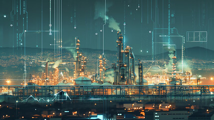 Fototapeta premium steampunk city