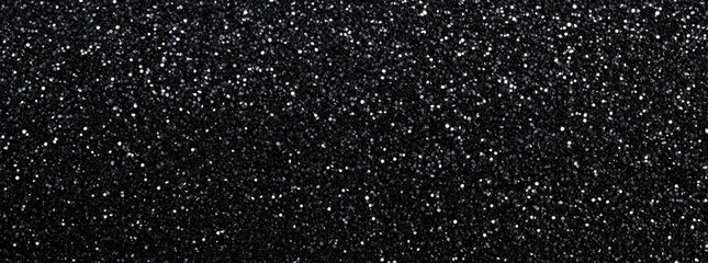 Black Glitter Texture Background: Sparkling and Shiny