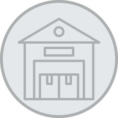 Warehouse Vector Icon Design