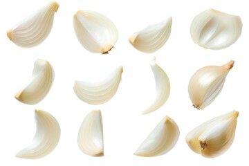 A close-up shot of a bunch of onions on a white surface, ready for use in cooking or decoration