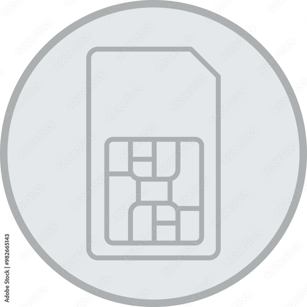 Canvas Prints sim icon design