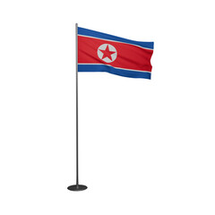 Korea North flag 3