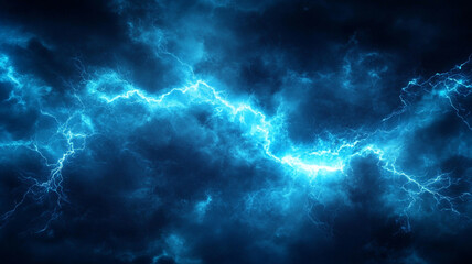 Fototapeta premium Abstract blue lightning background