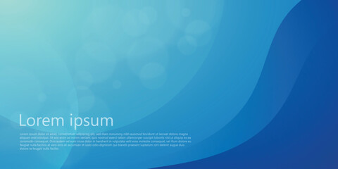 simple blue gradient wave desktop abstract background with realistic light sparkles