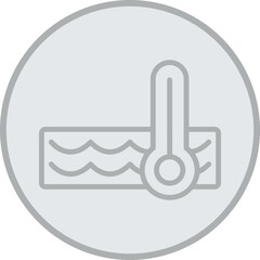 Water Temperature Vector Icon Design