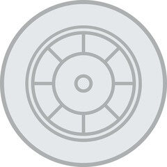 Color Wheel Vector Icon Design