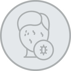 Skin Allergy Vector Icon Design