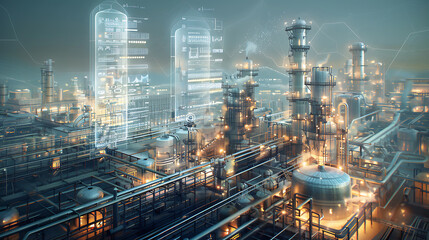 Naklejka premium future factory
