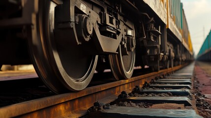 train wheels on rails