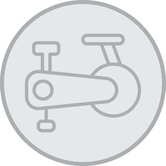 Exercise Bike Vector Icon Design