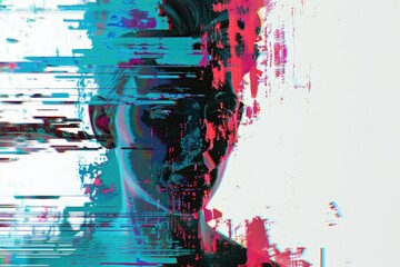 A person with severe facial deformities