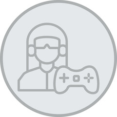 Gamer Girl Icon Design