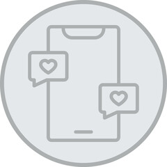 Obraz premium Love Chat Icon Design