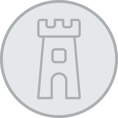 Castle Tower Icon Design