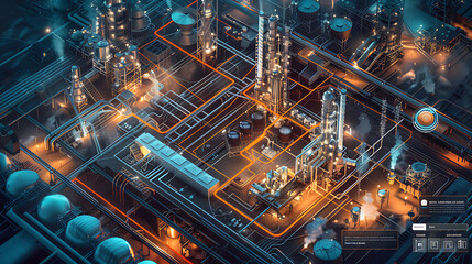 Fototapeta premium future factory