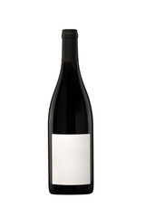 An Elegant Red Wine Bottle Featuring a Blank Label Perfect for Custom Branding Options