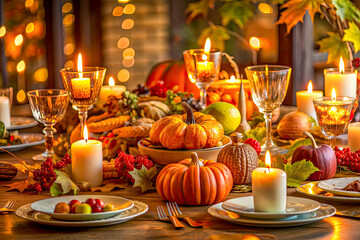 Fototapeta premium christmas table decoration