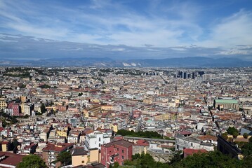 Obraz premium Vue générale de Naples des hauteurs de la ville