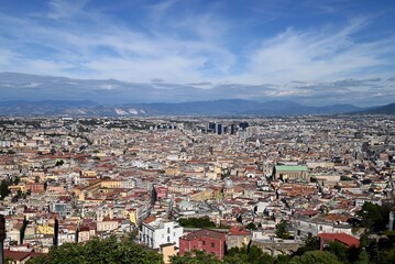 Obraz premium Vue générale de Naples des hauteurs de la ville