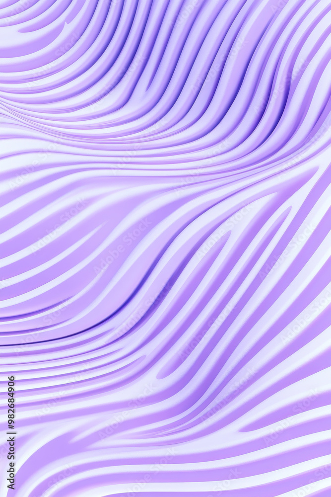 Poster abstract purple background with smooth wavy lines creating a dynamic fluid design, perfect for moder
