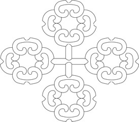 Vector sketch illustration silhouette design icon logo symbol engraving classic vintage ethnic traditional