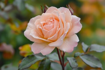 Rose of closeup in autumn/ Pale pink , ai
