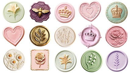 PNG Vintage sealing wax set, transparent background