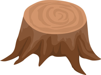 Log and trunk illustration 