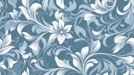 Seamless floral pattern for wallpaper design