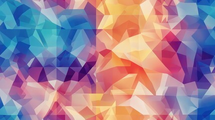 Obraz premium Abstract seamless geometric designs with a kaleidoscope effect