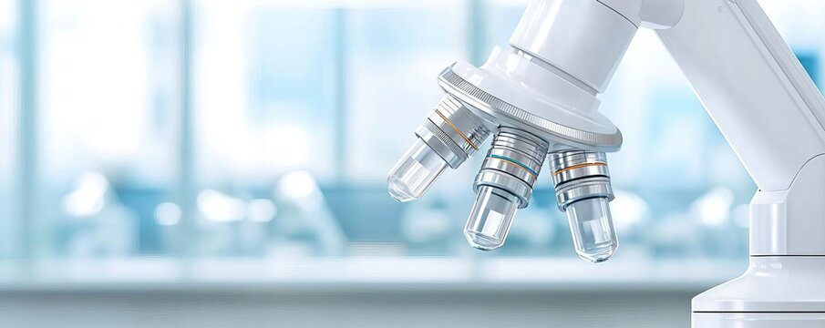 Automated systems working in tandem in a modern laboratory, glass-walled environment with high-tech instruments, bright and clean with a focus on innovation and efficiency